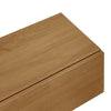 Modern LED TV Stand Unit Wooden Cabinet with Glass Shelves & 2 Drawers Storage