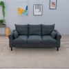 Panana Linen Fabric 2 & 3 Seater Sofa Couch with Wood Legs 3 Colours