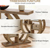 108cm Console Table, 4-Tier Farmhouse Wooden Sofa Table Narrow Entryway Table
