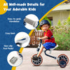 4-in-1 Kids Tricycle Adjustable Toddler Balance Bike w/ Removable Pedals Blue