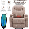 Power Lift Chair Electric Riser Heated Armchair Massage Cinema Recliner Beige