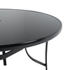 Outdoor Glass Metal Frame Bistro Dining Table Cocktail Table Garden Patio Table