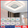 LED Modern Chandelier Lamp White Frame RGB Ceiling Light Led Square Ceiling Lamp