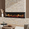 LED Fireplace Media Wall Fire Wall Mounted / Insert Media Electric Heater 50inch