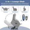 Electric Riser & Recliner Chair 8 Points Massage Heated Armchair Sofa For Elder