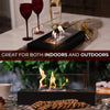 UK Fireplace Patio Heater Tabletop Fire Pit Bio Ethanol Burner Indoor Livingroom