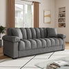 Velvet Sofa Bed 3 Seater Click Clack Thick Padded Recliner Couch Sofa LivingRoom