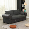 Luxury 2, 3 Seater Linen Fabric Couch Sofa Corner Chaise Settee Living Room Set