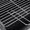 HALF OPEN DRUM BARREL STEEL BBQ CHARCOAL GARDEN BARBECUE BLACK ADJUSTABLE GRILL