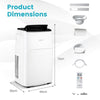 12000BTU Heating Portable Air Conditioner 5-in-1 Air Cooler Fan Dehumidifier
