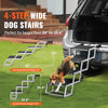 Dog Stair for Cars 4-step Folding Dog Steps Aluminum Loads up to 150 lbs