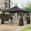 Garden Gazebo 13x10ft Marquee Party Mesh Curtain Furniture W/Ground Stake Sturdy