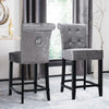 Breakfast Bar Stool Home Kitchen Pub Bar Stools wit Footrest High Backrest Chair