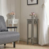 Grey Slim Bedside Tables Unit Nightstand Cabinet with 1 Drawer Bedroom Tall Side