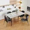 Stunning Gloss Finish Marble Dining Table Living Room Breakfast Table Party