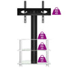 Corner TV Stand 3-Tiers for 32-70 Inch, Universal Cantilever TV Floor Z6Y8