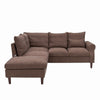 L-Shaped Corner Sofa, Sectional Couch with Built-in USB Port Chaise