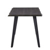 Morden Brown Dining Table Dining Room Kitchen Garden Table Metal Straight Legs