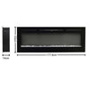 Electric Insert Mounted 70'' Fireplace Wall Hanging Fire Heater Remote 12 Colors
