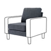 Modern L-Shaped Corner Sofa 2 3 Seater Armchair Couch With Footstool