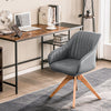 Modern Swivel Accent Chair Set of 2 Ergonomic Armchairs Home Writing Desk Chairs