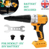 Cordless Electric Rivet Gun Brushless with LED For DeWalt 18V 20V Li-ion Battery
