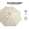 Garden Parasol Umbrella Patio Umbrella Beach Sun Umbrella 3M Cream Pcwcnnodphqkg