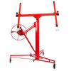 Red 11Ft Lift Lifter Tool Drywall Hoist Caster Plasterboard Panel Sheet Crane