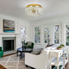 LED Crystal Chandelier Ceiling Light Pendant Light Living Room Bedroom 48W UK
