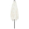 Garden Parasol with Steel White 268x268x226 Q5K9