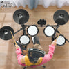 Glarry Electric Drum Set 150 Sounds 15 Drum kits with Headphone Sticks Stool