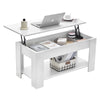 Coffee Table With Lift Up Tabletop & Hidden Storage Space White Home Modern New
