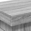 Grey Sonoma Coffee Table with - Modern Engineered Wood Side Table for P7G8
