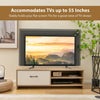 Wooden TV Stand For TVs Up To 139.7 Cm Entertainment Center Console Table