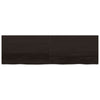 Wall Shelf Dark Grey 200x60x4 Treated Solid Wood Oak Q0T1