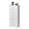 Chest of Drawers Free Standing 6 Drawers Wooden Storage Cabinet W/ Metal Handles