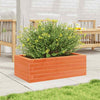 Garden Planter Wax Brown 70x40x23 Solid Wood Pine J4W7