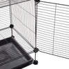 Portable Pet Dog Puppy Metal Training Cage Crate Metal Wire Cages 1 Door w/ Tray