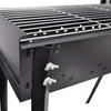 BBQ Stand Charcoal Barbecue Square Outdoor Garden Camping Smoker Grill
