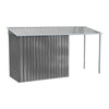 6.4x4ft Outdoor Garden Storage Shed Tool Box for Backyard Patio Extended Awning