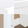 Small Medium Large Radiator Cover Vertical Slatted Grill Wooden Heating Cabinet