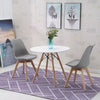 80CM Round Dining Table + Tulip Chairs Set Wooden Legs Kitchen Home Furniture