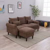 Luxury 3 Seater Corner Sofa Armchair Settee Couch with Footstool Living Room