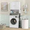 Over The Toilet Storage Cabinet Free Standing Toilet Rack w/ Doors White