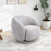 Chenille Fabric 360° Swivel Accent Armchair Barrel Chair For Living Room Bedroom