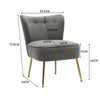 Scallop Back Armchair Cocktail Sofa Accent Seat Living Bedroom Cafe Lounge Sofa