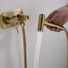 Brass Concealed Mixer Handheld Bidet Diaper Sprayer Toilet Set Seat Attachment