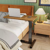 Mobile Over Bed Chair Table Hospital Overbed Height Adjustable Laptop Tray Stand