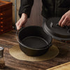 Portable Deep and Thick Stew Pot, Cast Iron Pot, Camping Cooking
