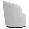 360° Swivel Cuddle Armchair White Teddy Fabric Upholstered Tub Chair Accent Sofa